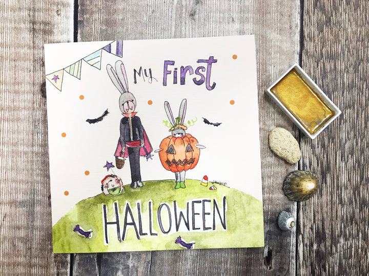 My First Halloween Personalised Card