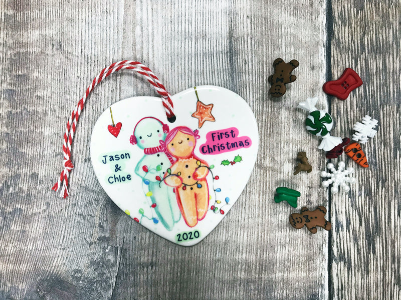 Cute little Christmas Ceramic Heart