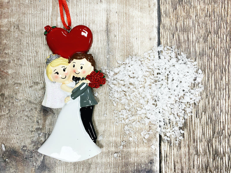 "Wedding Heart Couple" Christmas Decoration