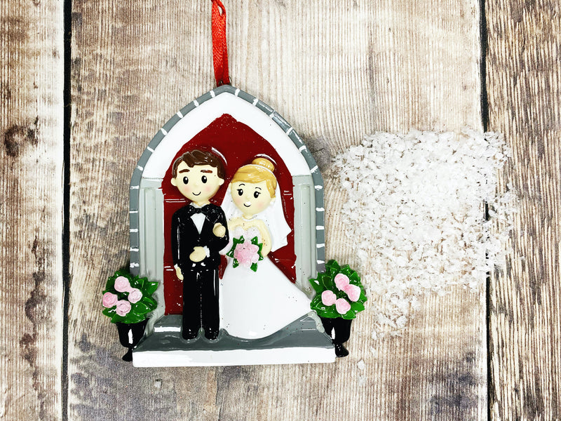 "Wedding Church Couple" Christmas Decoration