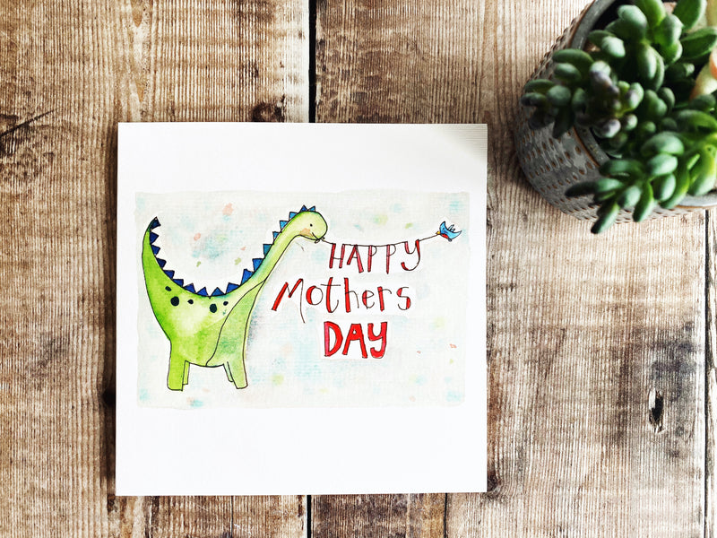 Happy Mothers Day Dinosaur Card NEW 2021