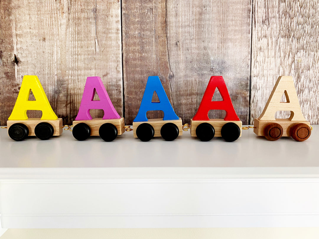 Wooden Train Letter A
