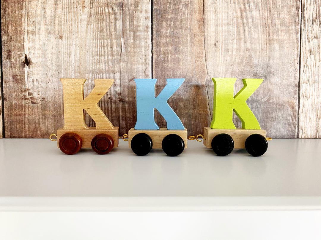 Wooden Train Letter K