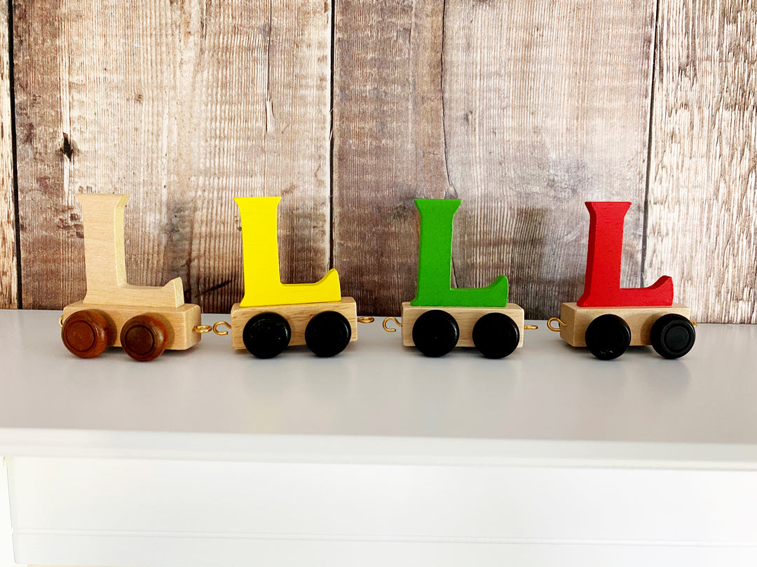 Wooden Train Letter L
