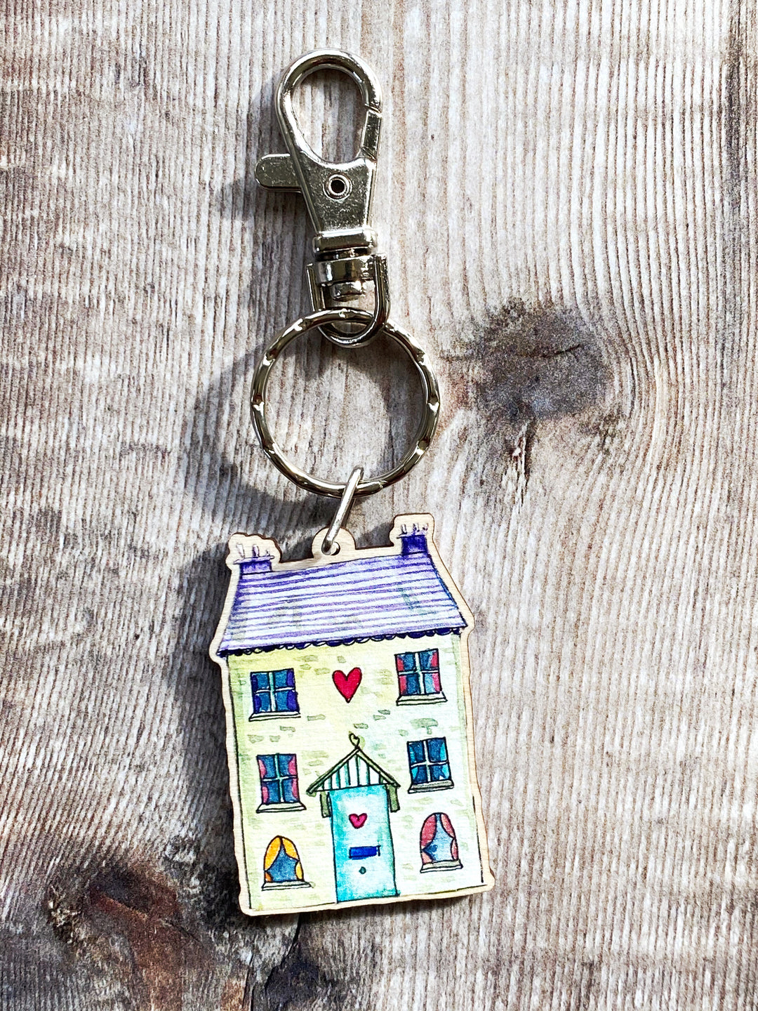 Little House Wooden Keyring