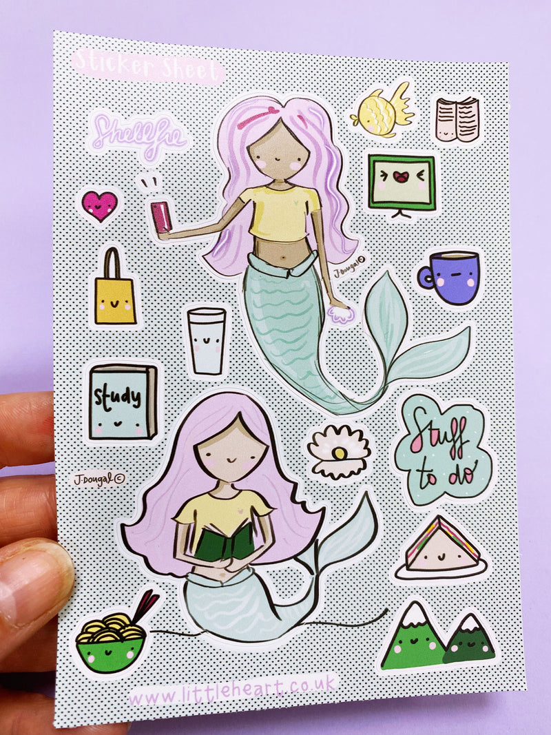 Shellfie Mermaid Sticker Sheet