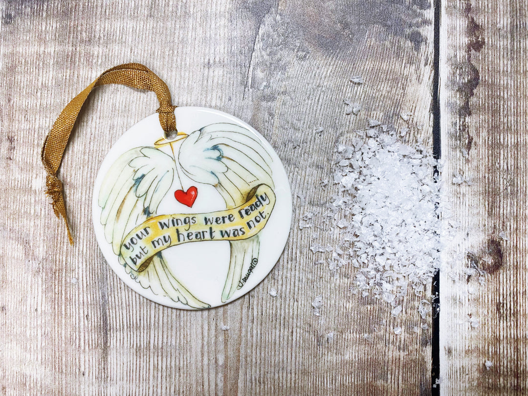 Your Wings were ready, my heart was not Ceramic Circle