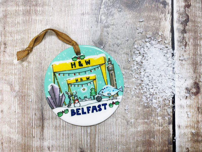 Belfast Christmas Ceramic Decoration NOT PERSONALISED