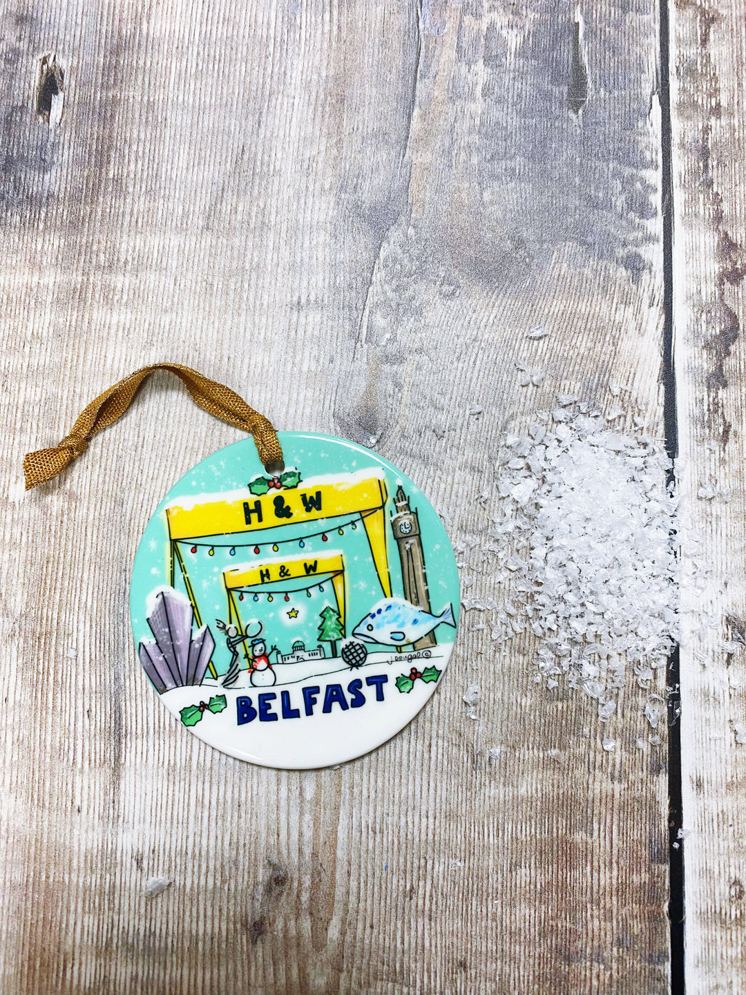 Belfast Christmas Ceramic Decoration