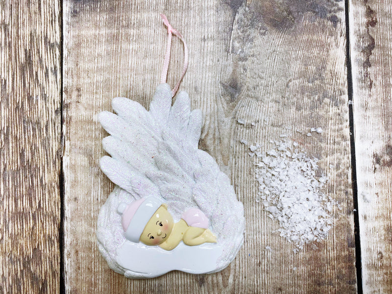 Angel Wings Baby Girl Christmas Decoration