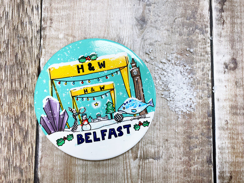Belfast Harland and Wolff Round Ceramic Coaster