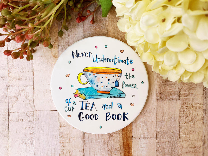 Tea Round Ceramic Coaster