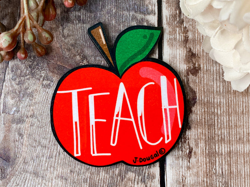 Teacher Apple Magnet