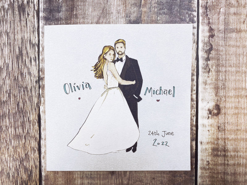 Wedding Couple Card- Personalised