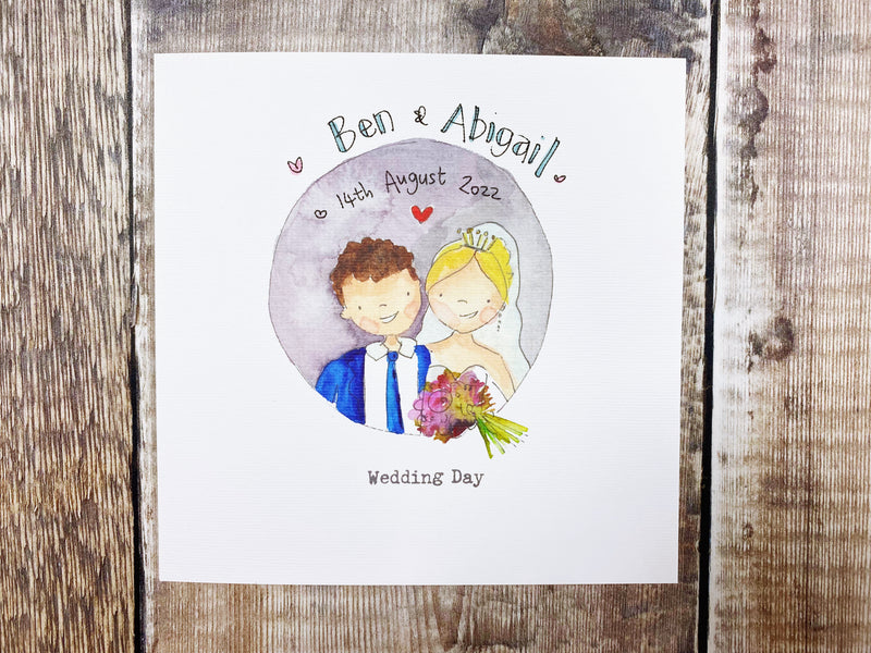 New Wedding Couple Card - Personalised