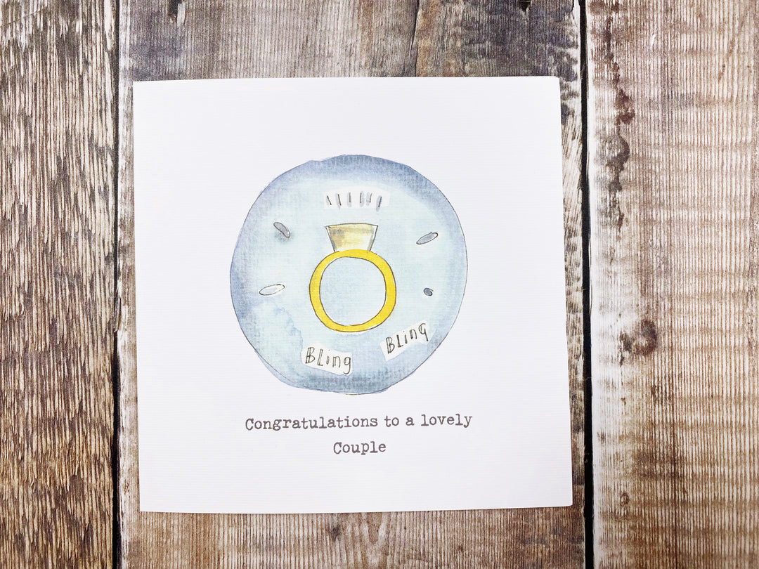 Bling Bling Ring Card - Personalised