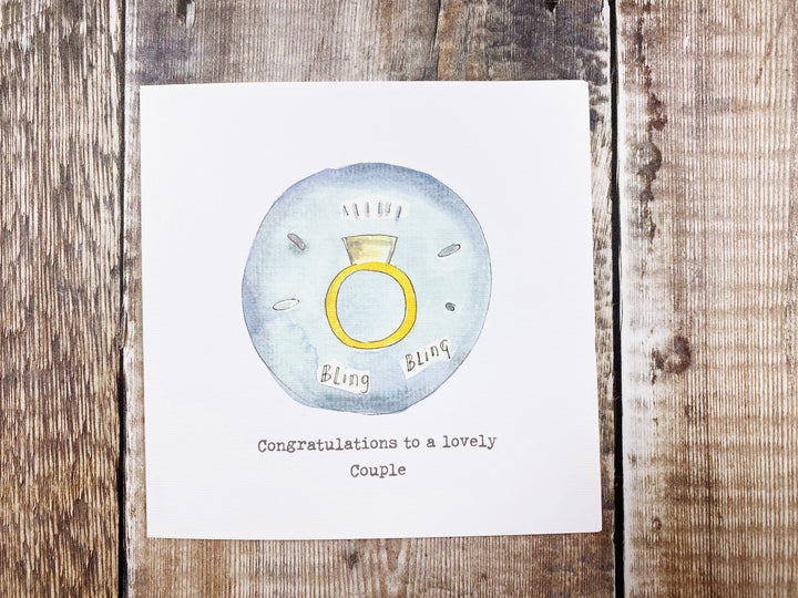 Bling Bling Ring Card - Personalised