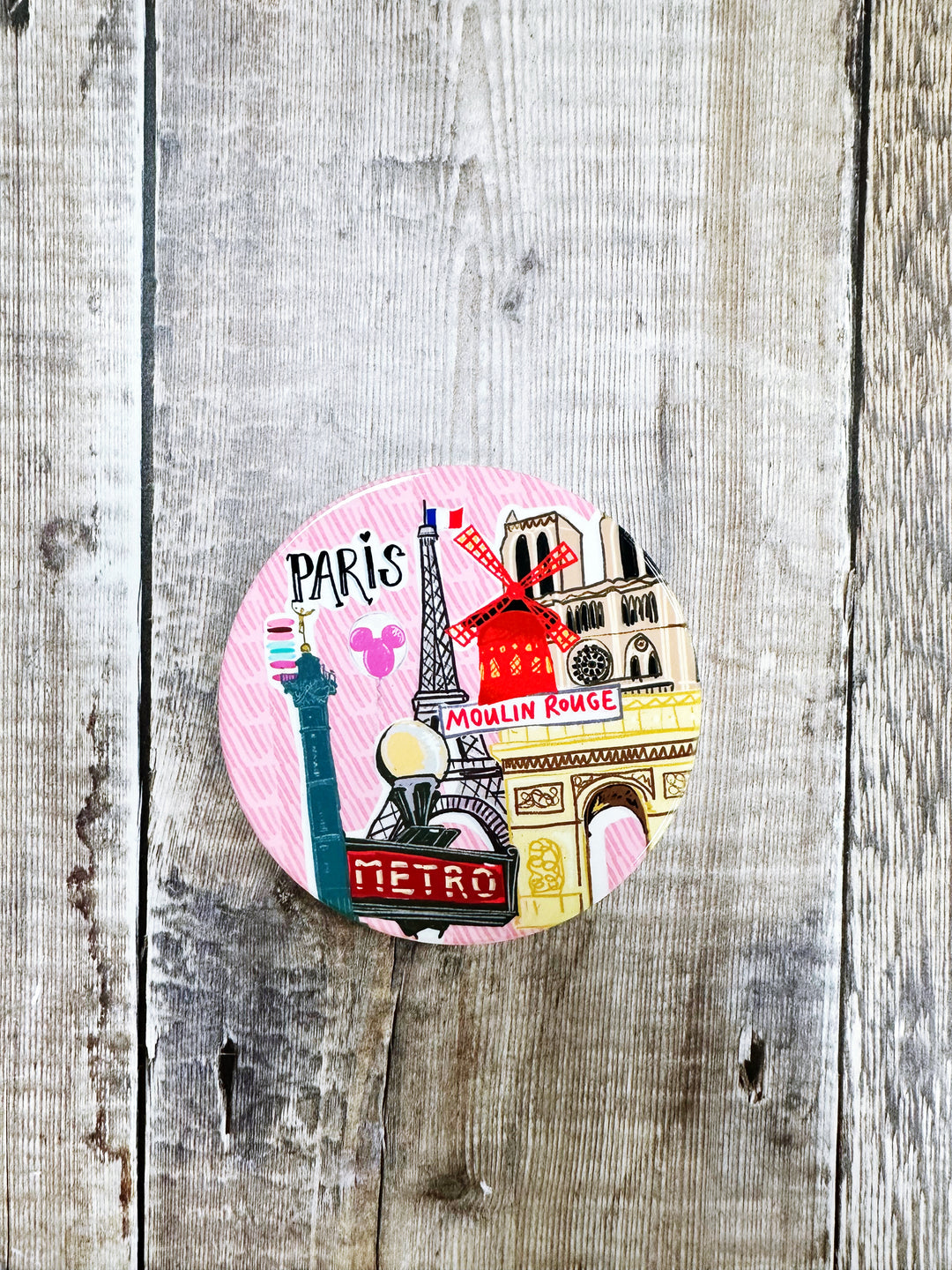 Paris Pink Ceramic Coaster