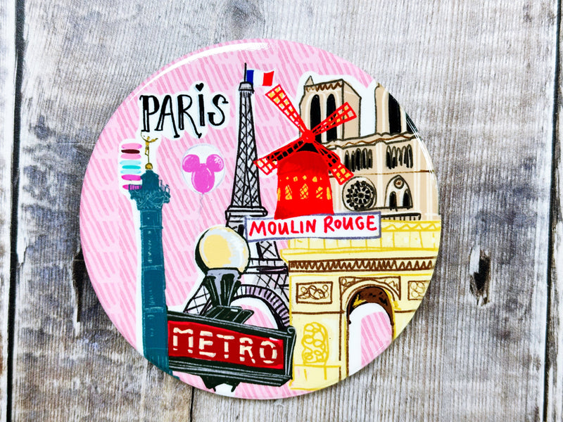 Paris Pink Ceramic Coaster