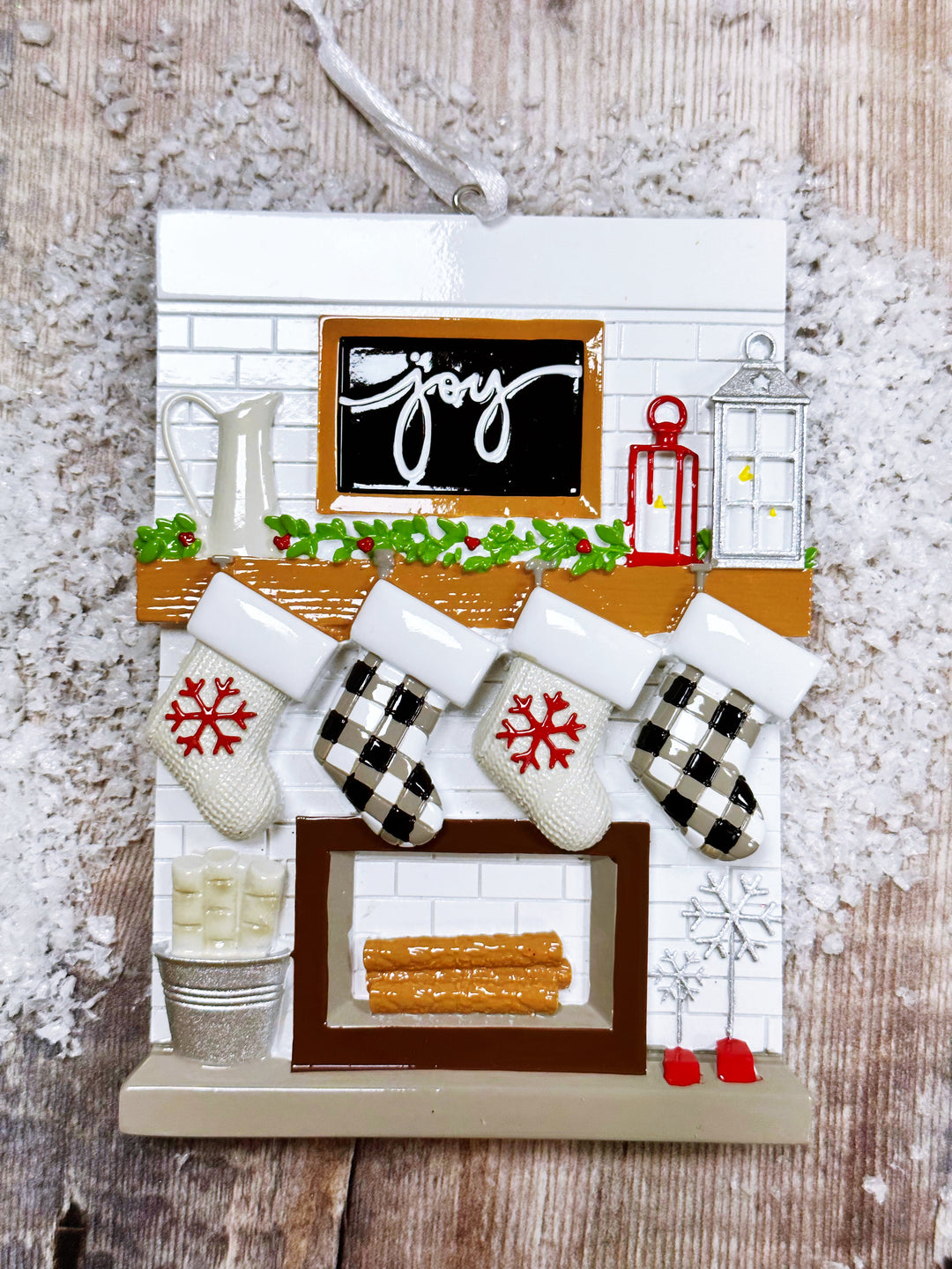 4 Stockings Personalised Christmas Decoration
