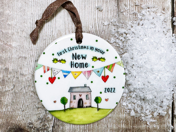 First Christmas in your New Home Ceramic Decoration NOT PERSONALISED