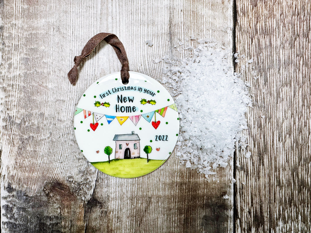 First Christmas in your New Home Ceramic Decoration NOT PERSONALISED