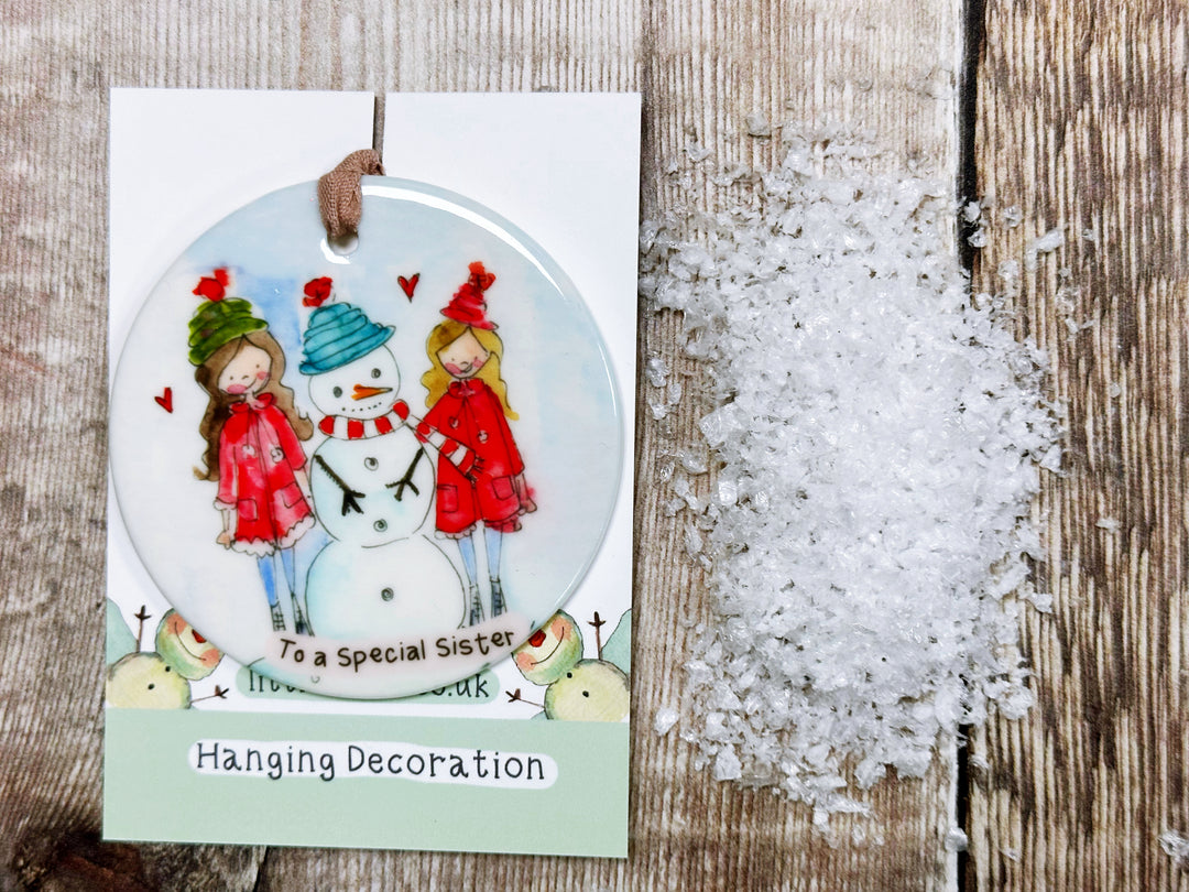 Special Sister Ceramic Bauble