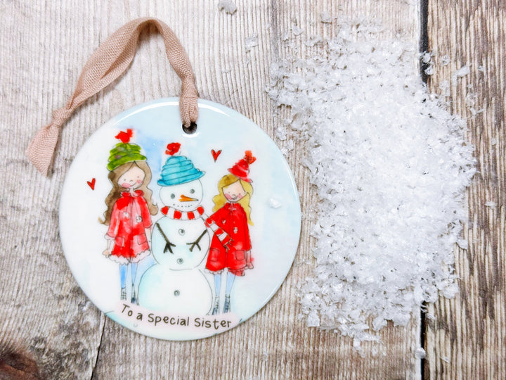 Special Sister Ceramic Bauble