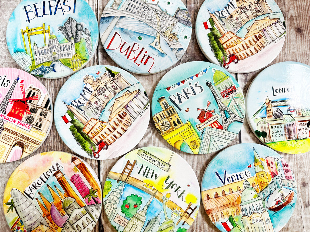 Barcelona Ceramic Coaster