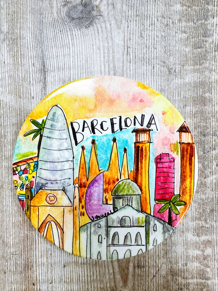 Barcelona Ceramic Coaster