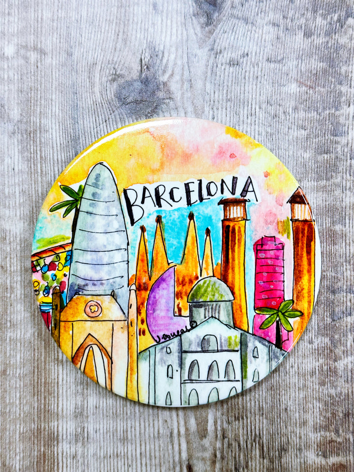 Barcelona Ceramic Coaster