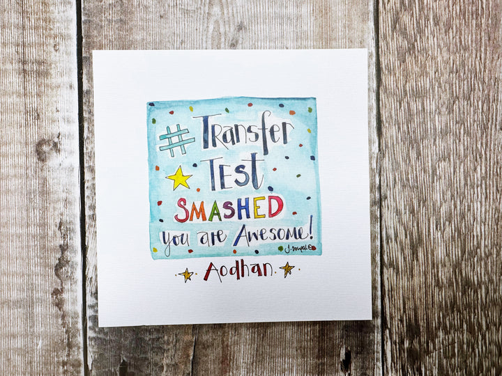 Transfer Test, Smashed Card - Personalised