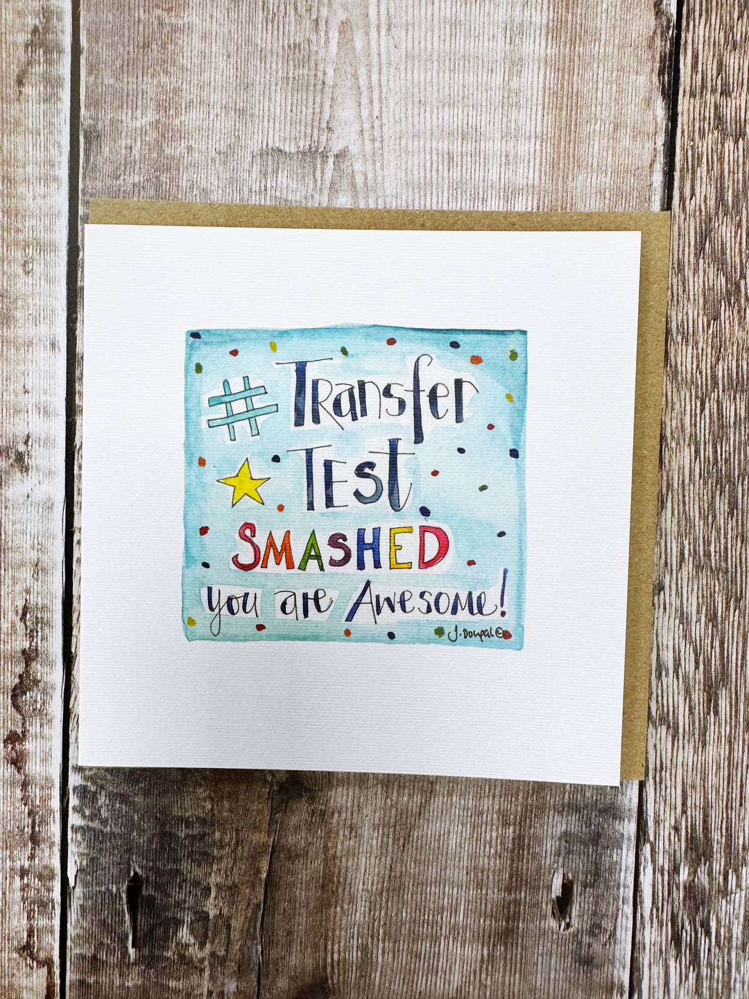Transfer Test, Smashed Card - Personalised
