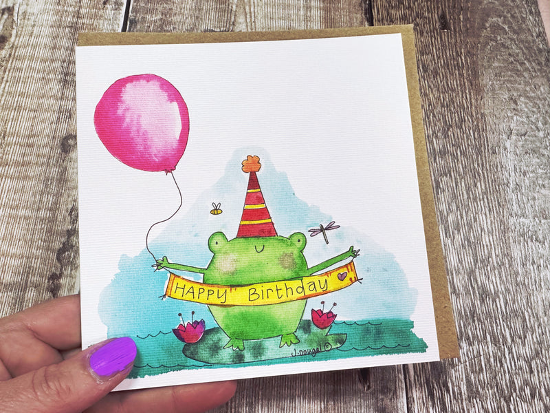 Little Froggy Card - Personalised