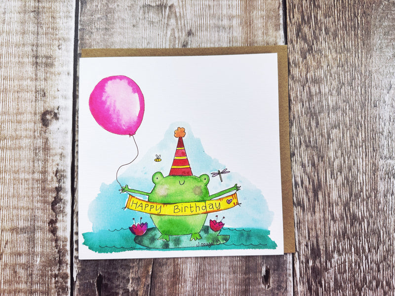 Little Froggy Card - Personalised