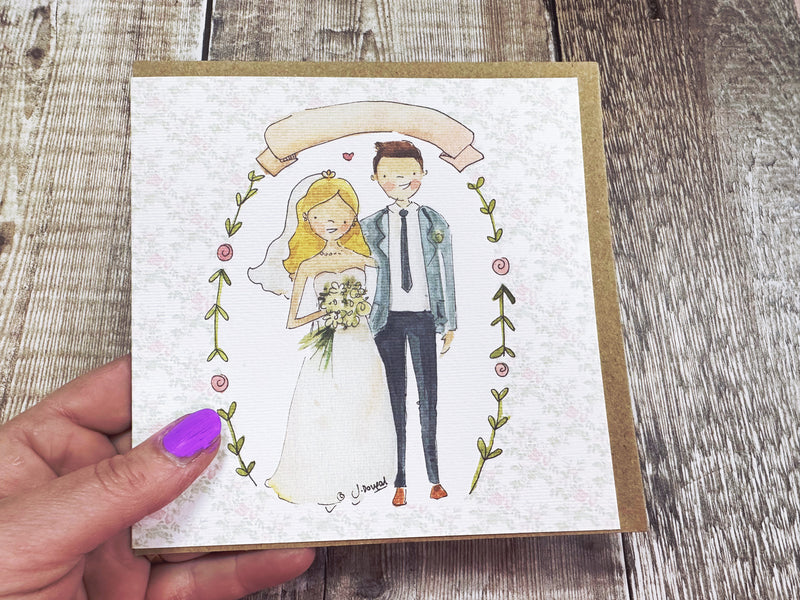 Little Couple with Garland - Personalised