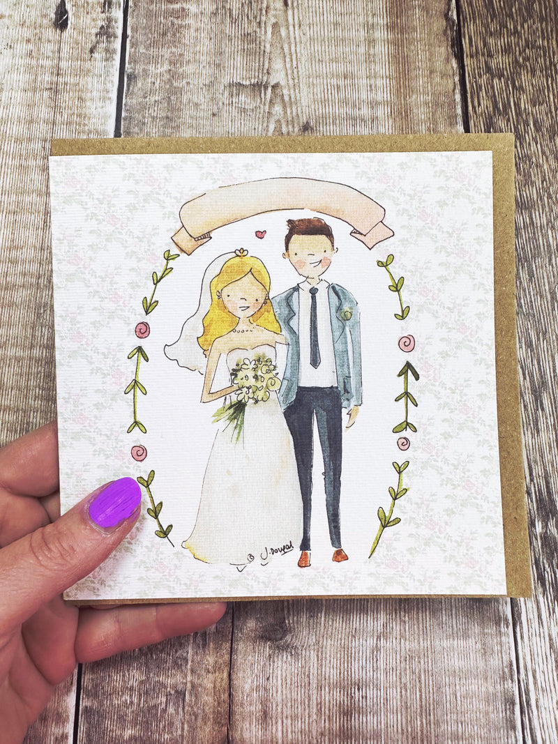 Little Couple with Garland - Personalised