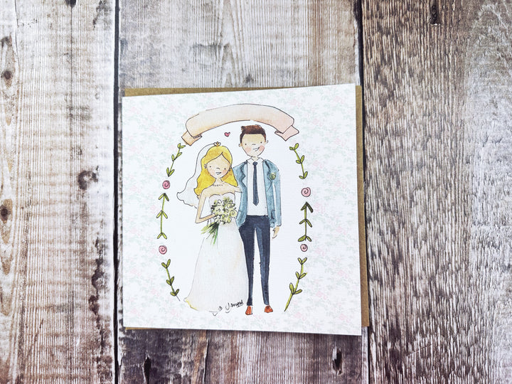 Little Couple with Garland - Personalised