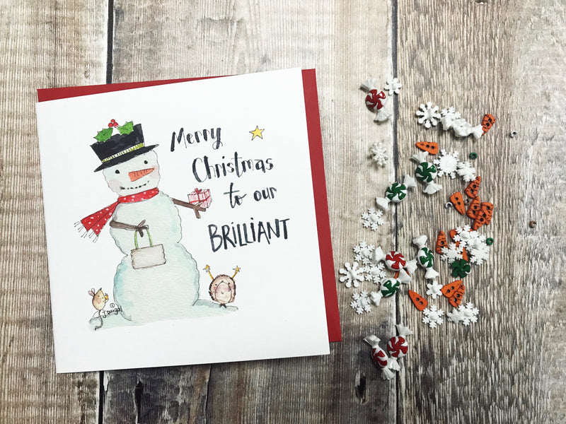 "To our Brilliant" Christmas Card - Personalised
