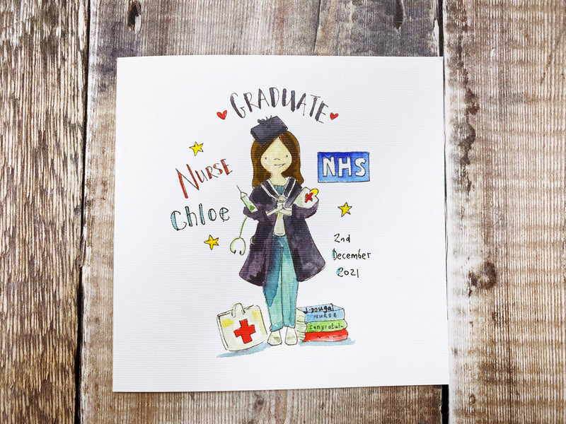 Nurse Graduation Card - Personalised