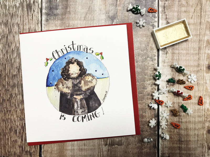 "Christmas is Coming" Card - Personalised