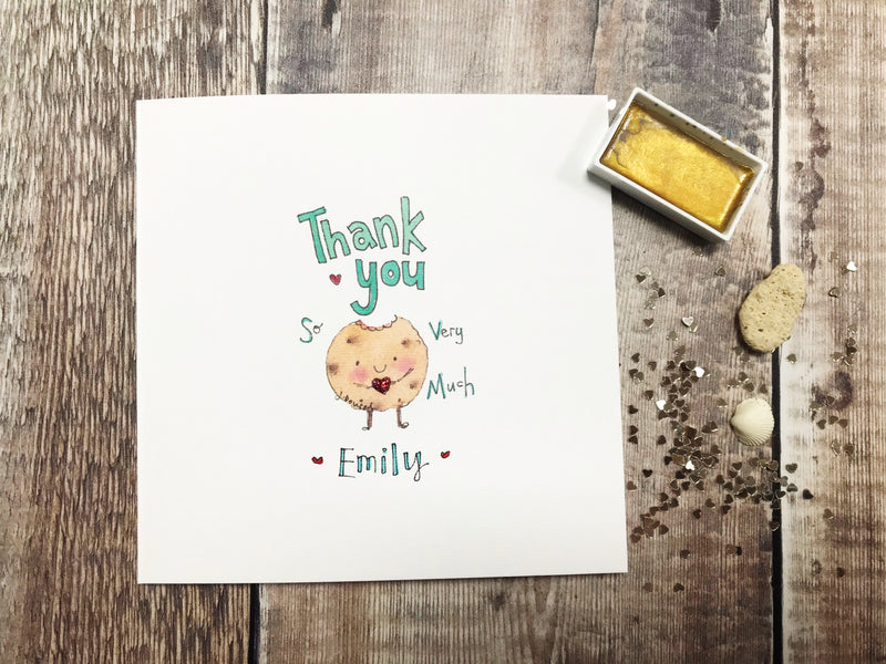 Thank you Cookie Card - Personalised