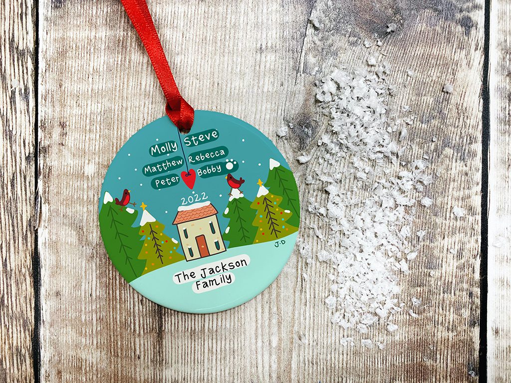 Home Christmas Ceramic Bauble