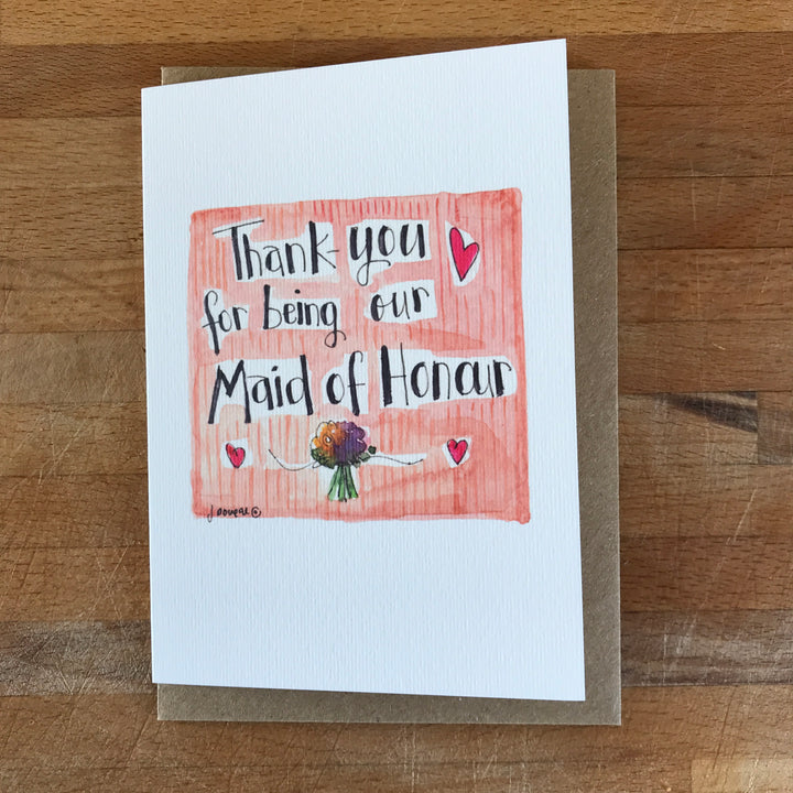 Wedding Thank-you cards for your Wedding Party - NOT PERSONALISED