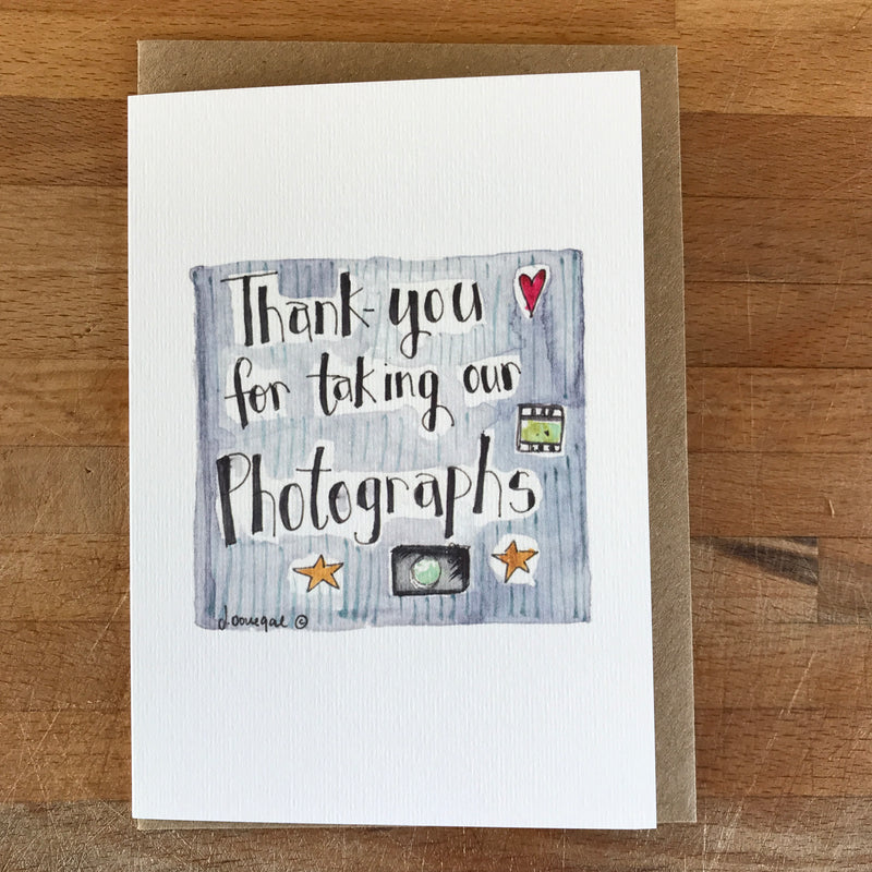 Wedding Thank-you cards for your Wedding Party - PERSONALISED
