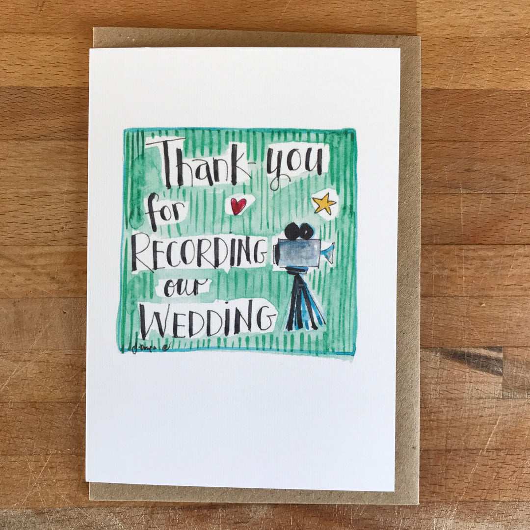 Wedding Thank-you cards for your Wedding Party - NOT PERSONALISED