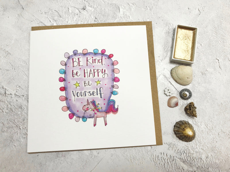 Be Kind, Be Happy Card - Personalised