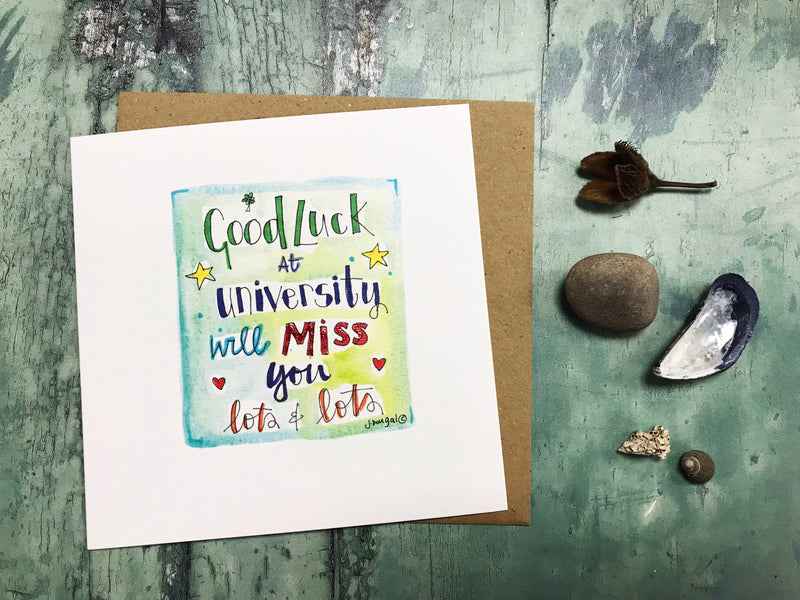 Good Luck at University Card - Personalised