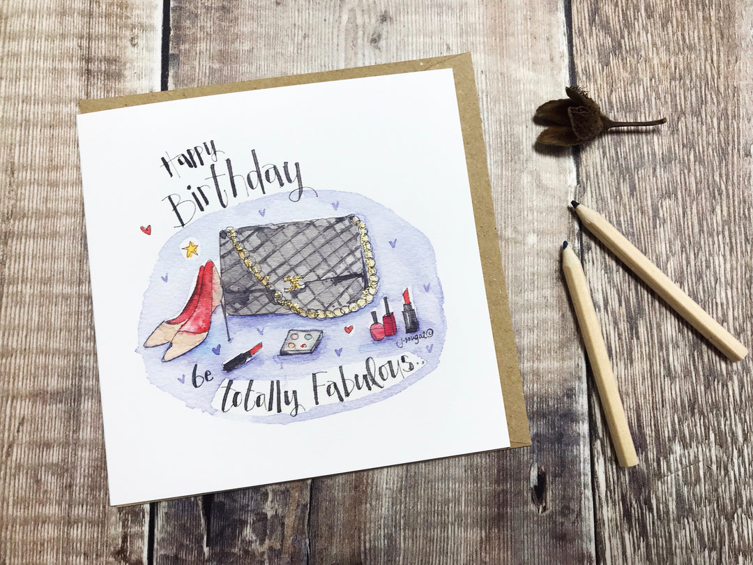 Shoes and Handbags Card - Personalised