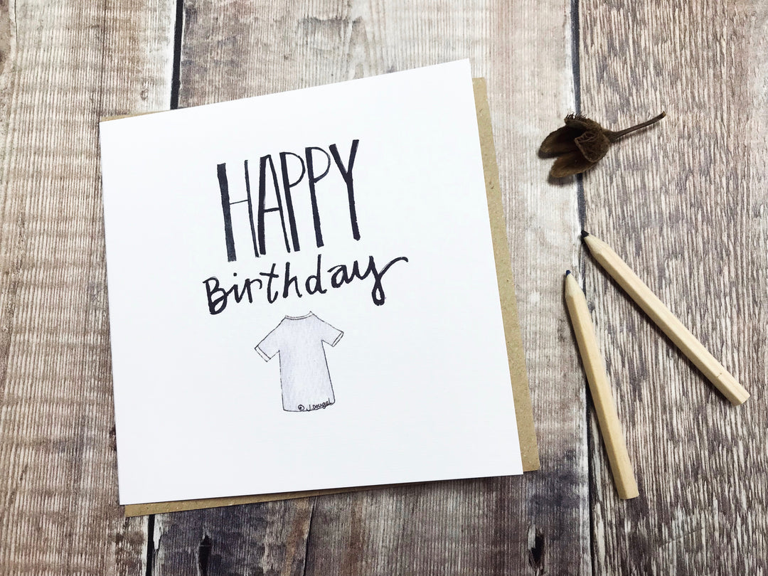 Football T-shirt Card - Personalised